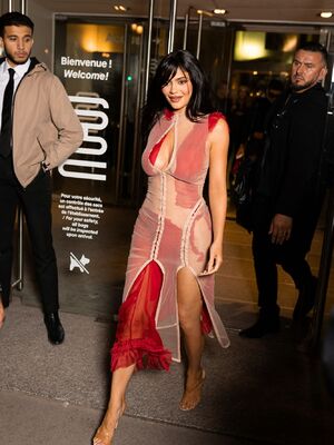 Kylie Jenner leaving the Chez Loulou restaurant in Paris